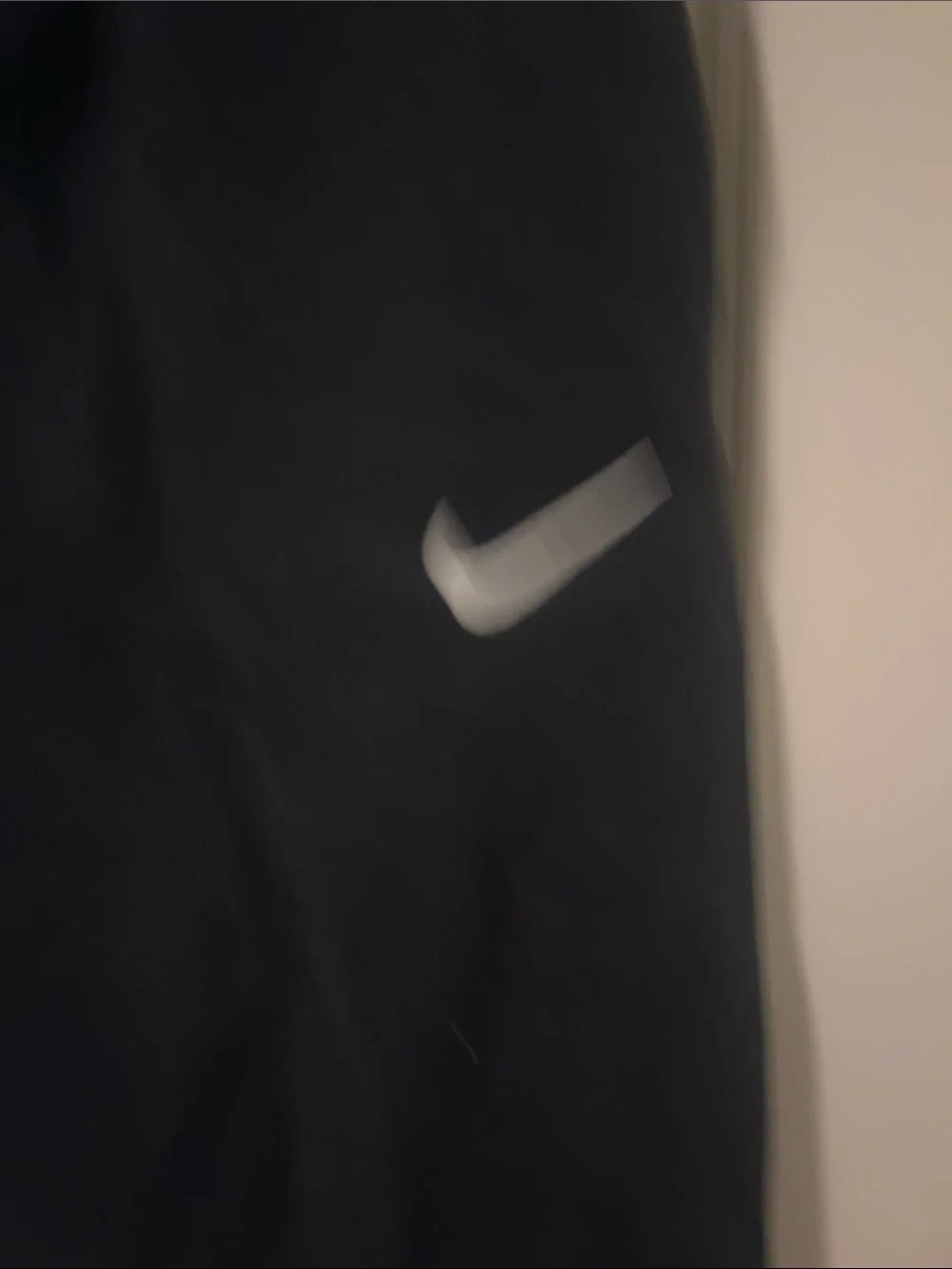 Nike Black womens Fleece Joggers with White Swoosh